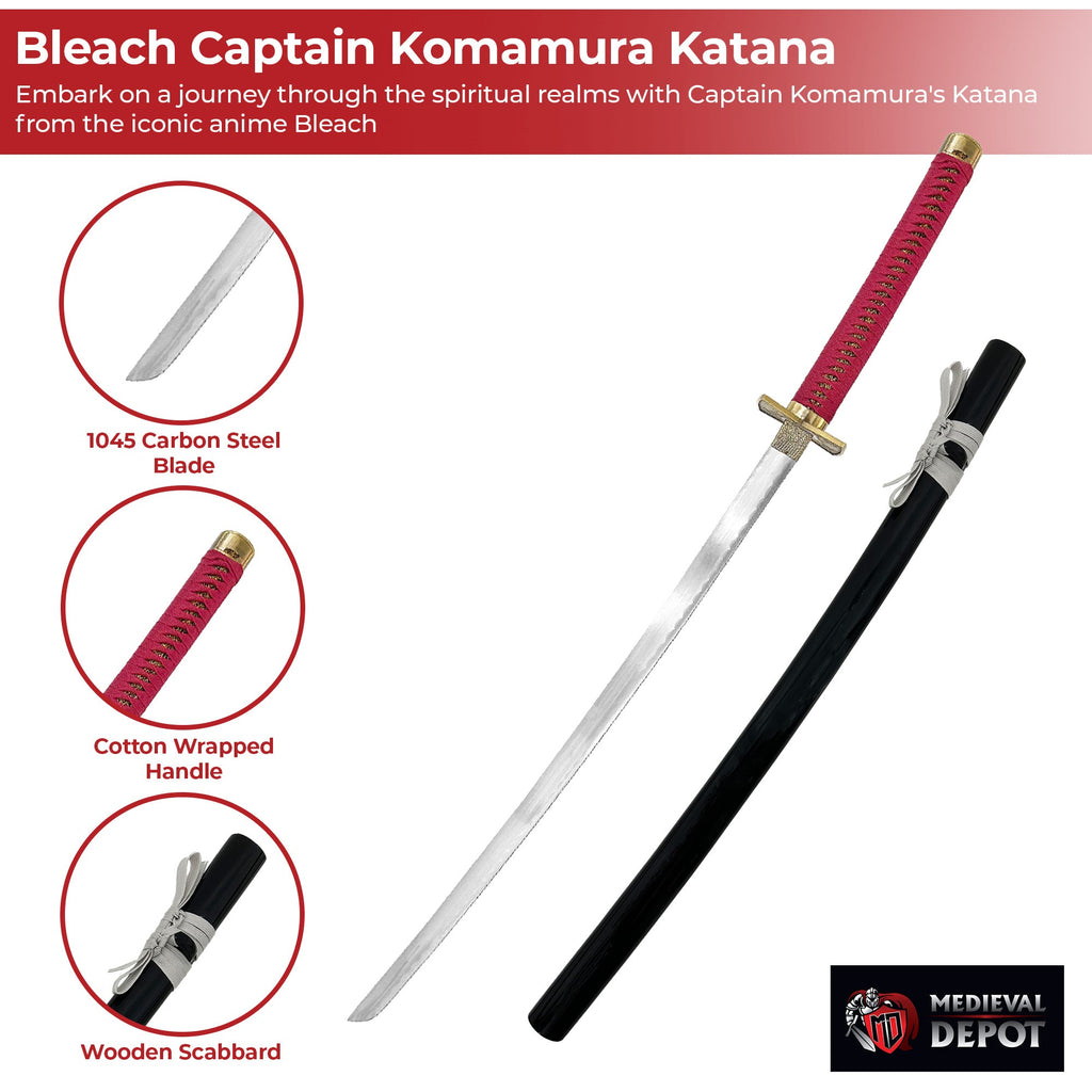 Bleach Anime Captain Komamura Katana A Regal Blade of the Soul Society